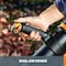 Worx Battery Powered Backpack Leaf Blower, Battery Included WG572 - alternate 4